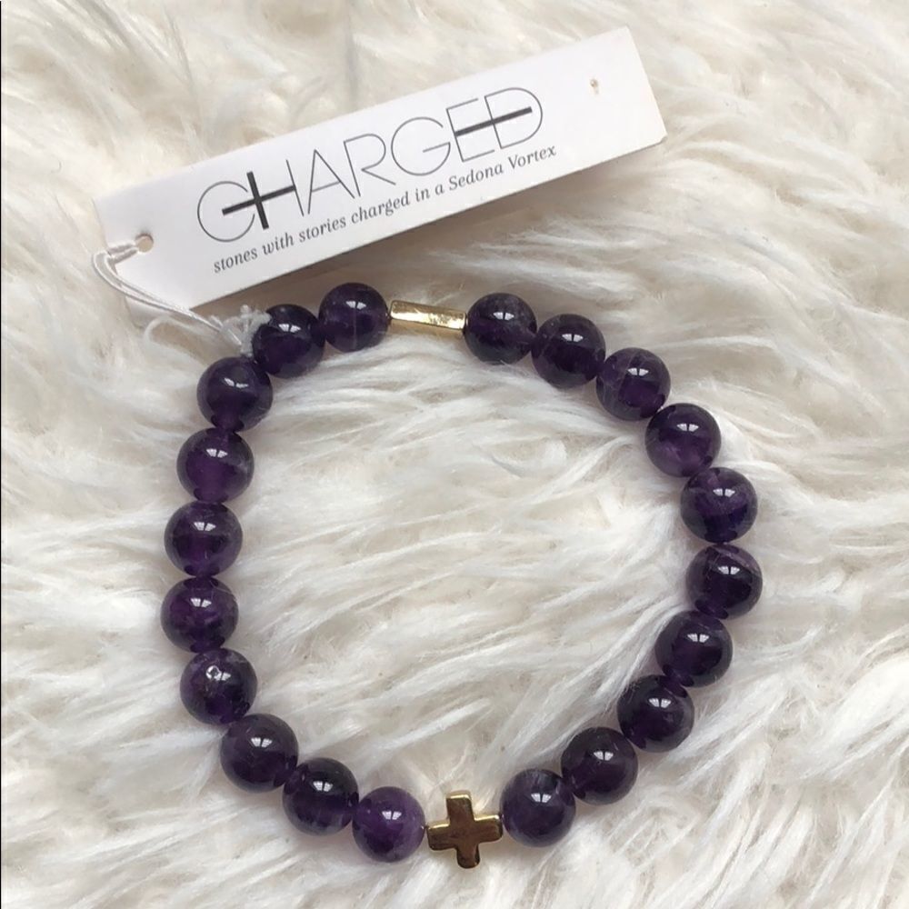 Charged Amethyst Bracelet 